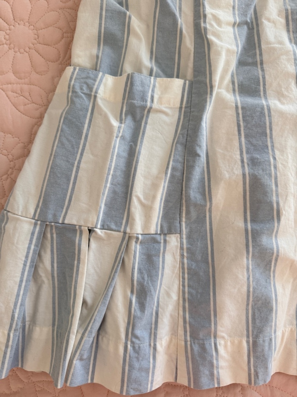Cooperative Blue and White Striped Mini Dress - Picture 4 of 6
